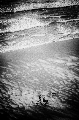 Foto Uomo spiaggia mare costa