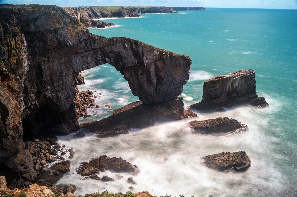 Mer côte eau rock