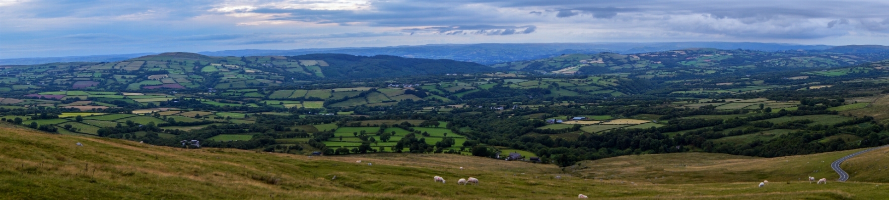 Landscape grass horizon mountain Photo