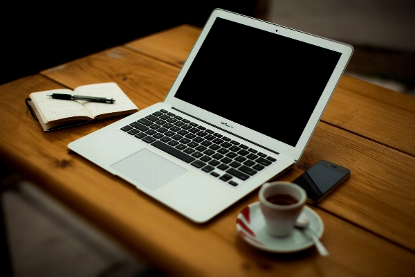 Laptop desk notebook macbook Photo