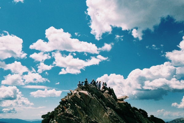 Nature rock horizon person Photo