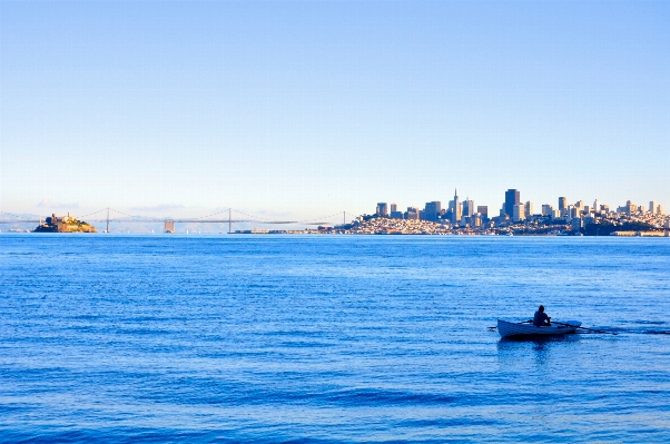 Sea coast horizon boat Photo