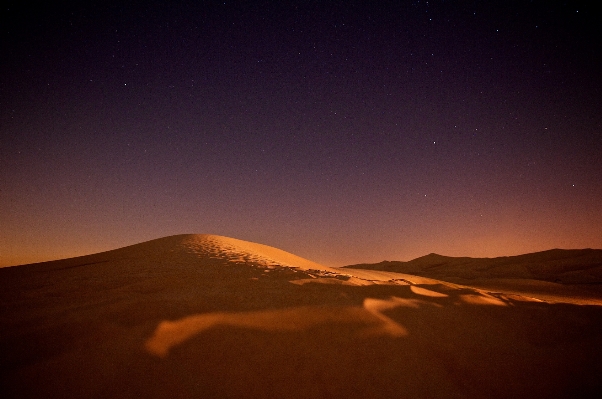 Landscape sand horizon night Photo