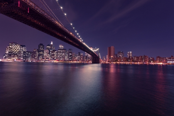 Water horizon light bridge Photo