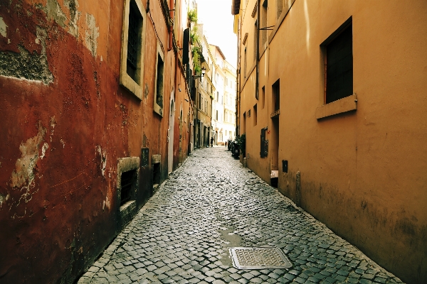 Straße stadt gasse kopfsteinpflaster
 Foto