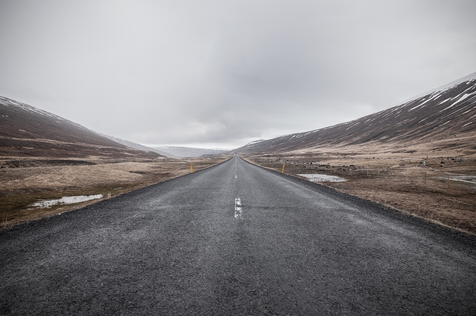 Landscape horizon mountain road