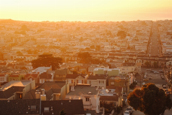 Landscape sunrise sunset skyline Photo