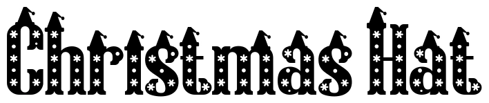 Christmas Hat Font