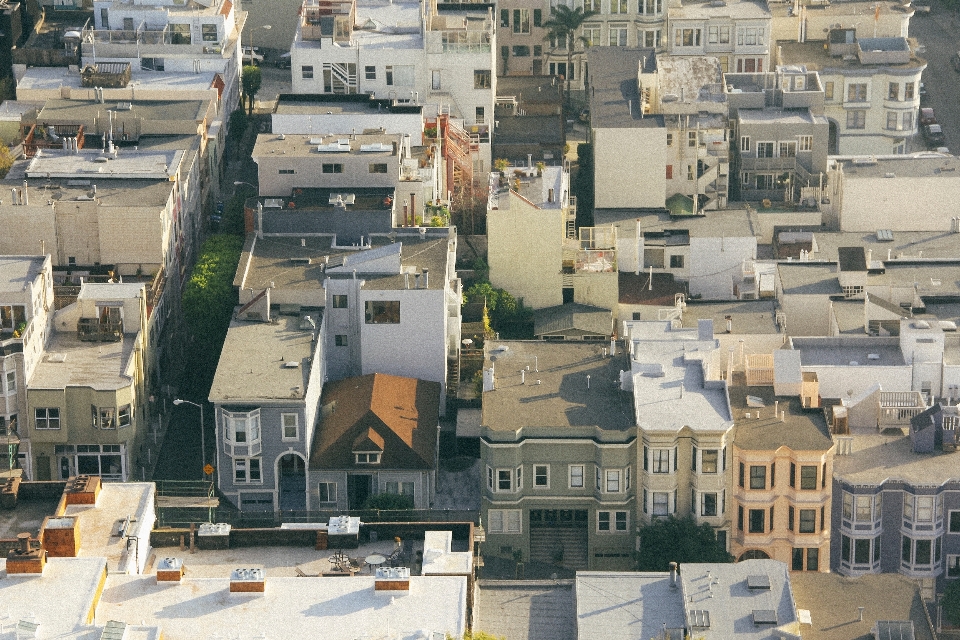 House town rooftop building