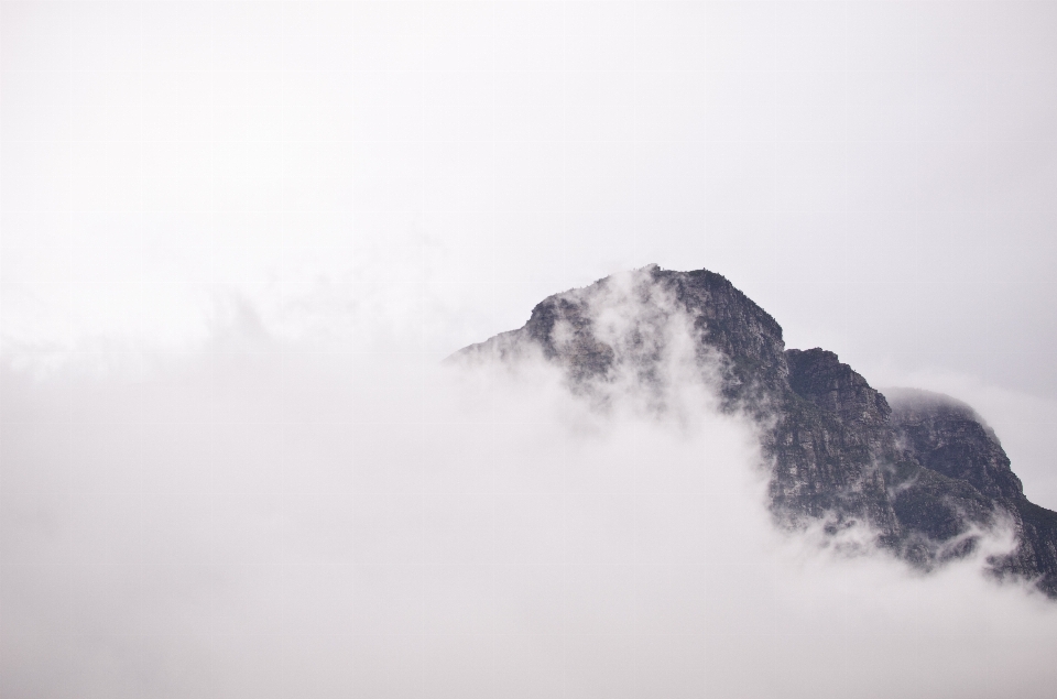 Mountain snow cloud sky