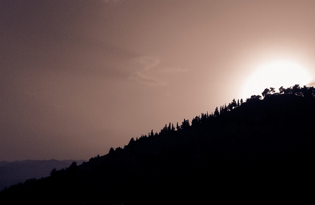 Landscape horizon silhouette mountain Photo