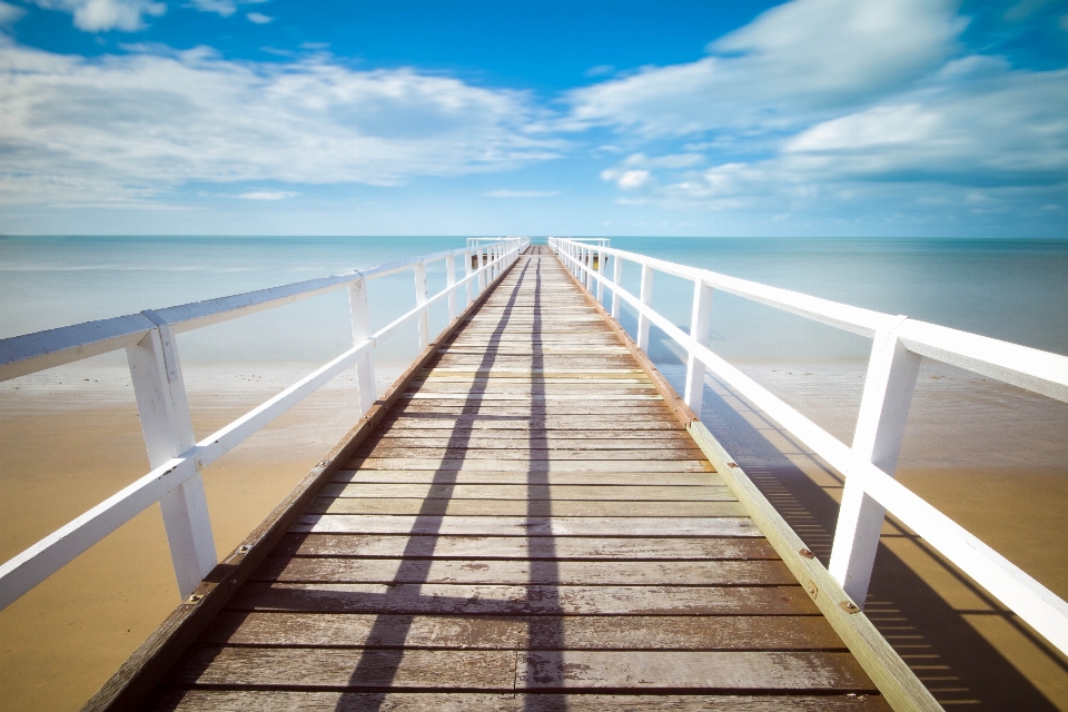 Beach sea ocean dock