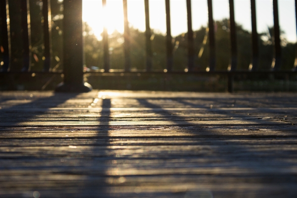 Light fence deck wood Photo