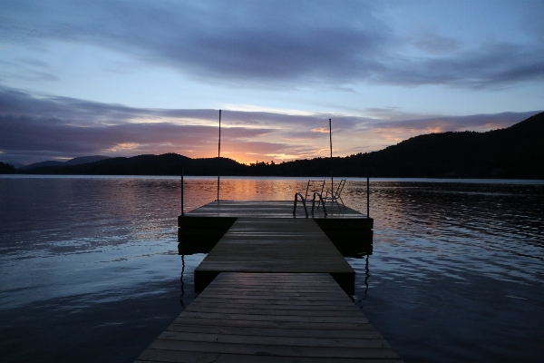 Foto Laut air cakrawala dock