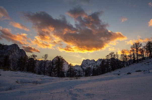 風景 自然 山 雪 写真