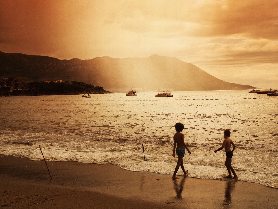 Plage paysage mer côte