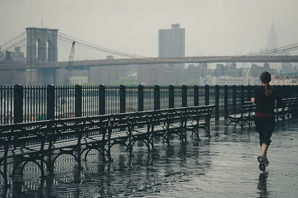 Water winter boardwalk bridge Photo