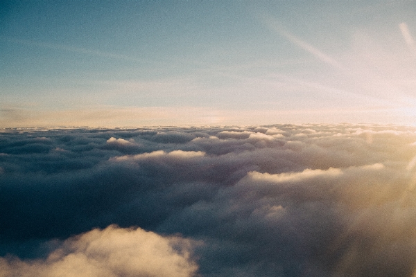 Horizon cloud sky sunrise Photo