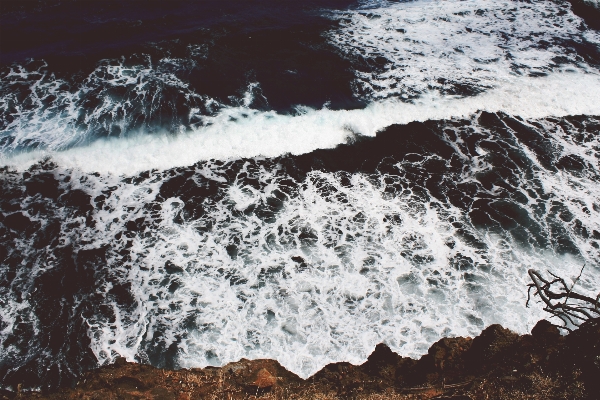 Meer küste wasser rock Foto