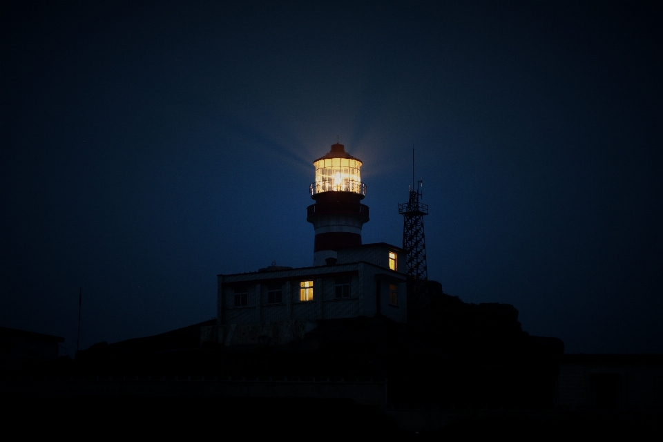 ışık deniz feneri gece şafak