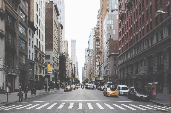 Fußgänger straße kreuzung stadt Foto