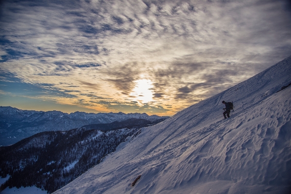 Mountain snow winter cloud Photo