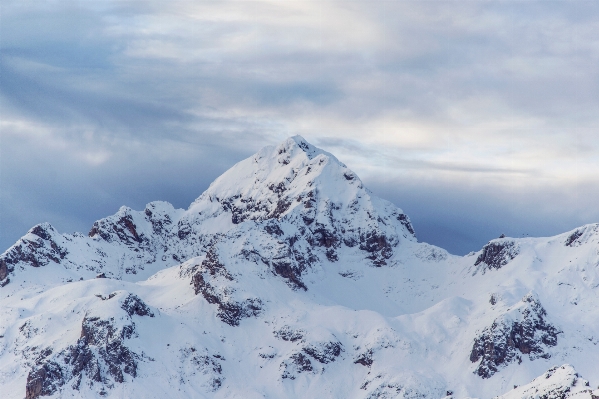 Mountain snow winter cloud Photo