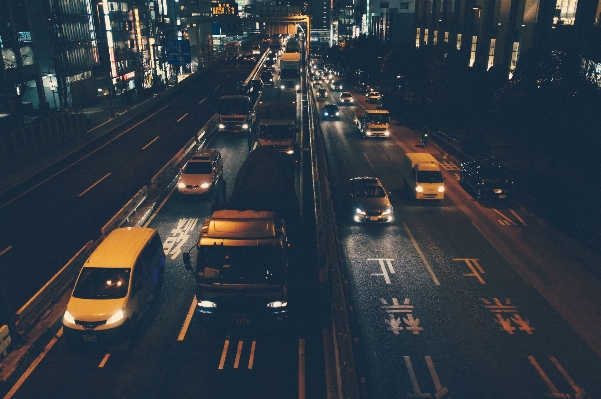 Road traffic street night Photo