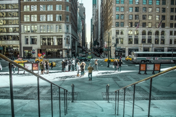 Photo Piéton neige hiver rue