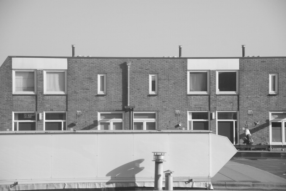 En blanco y negro
 arquitectura casa