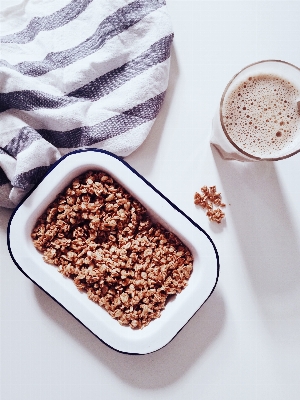 Foto Piring makanan menghasilkan sarapan