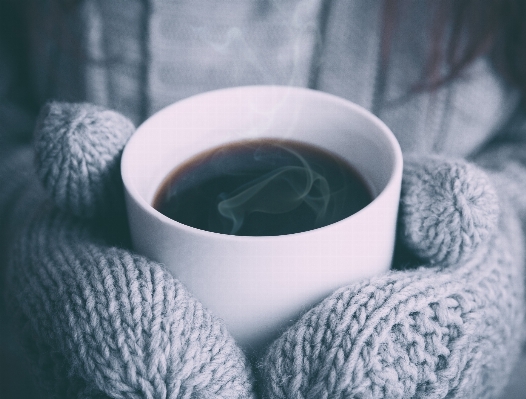 Winter liquid coffee white Photo