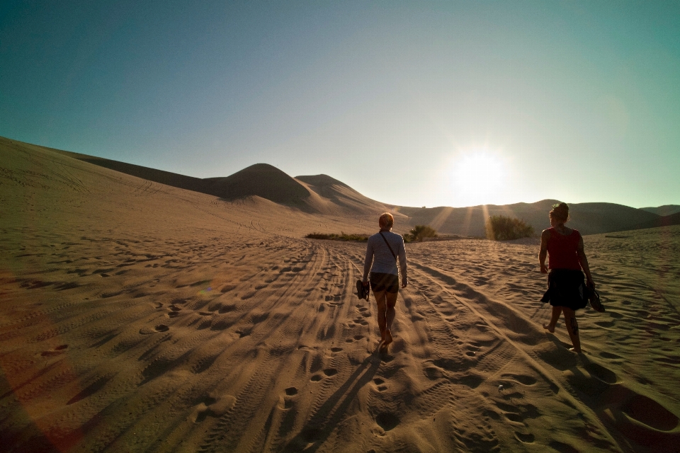 Landscape sand horizon sun