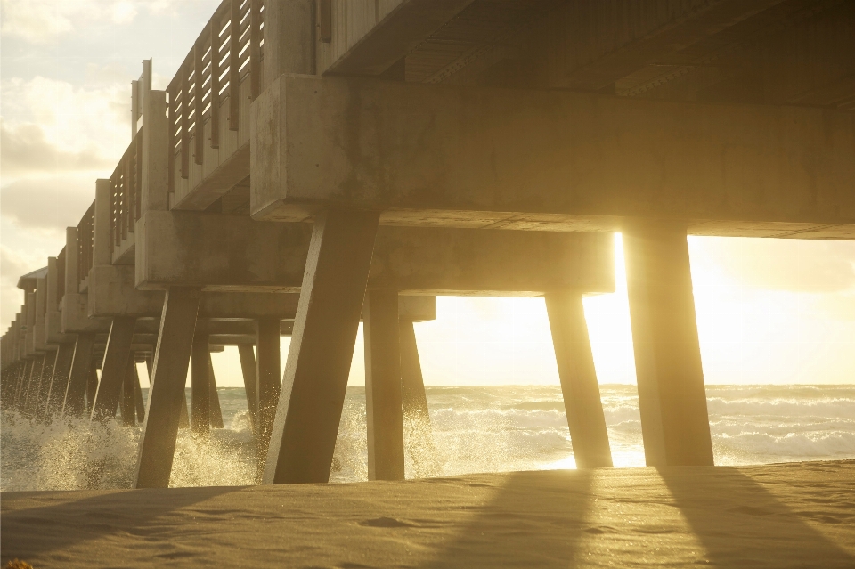 Beach sand light wood