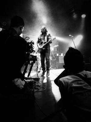 Music black and white crowd Photo