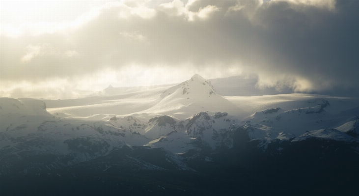 Horizon mountain snow cloud Photo