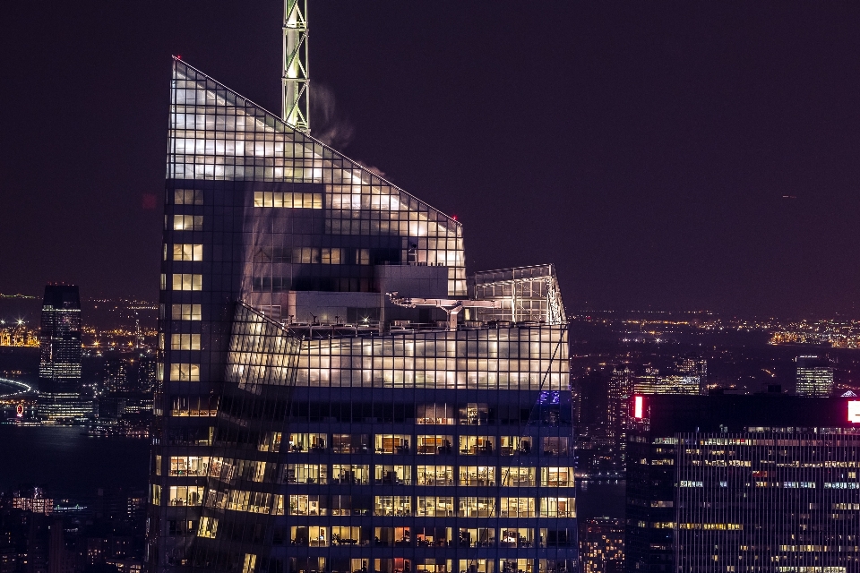 Die architektur horizont nacht gebäude