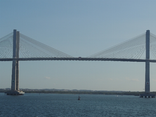 Sea bridge suspension bay Photo