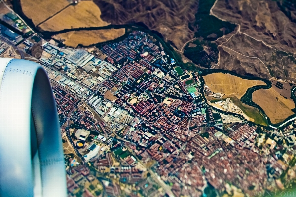 Landscape photography city airplane Photo