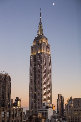 Sunset skyline building city Photo