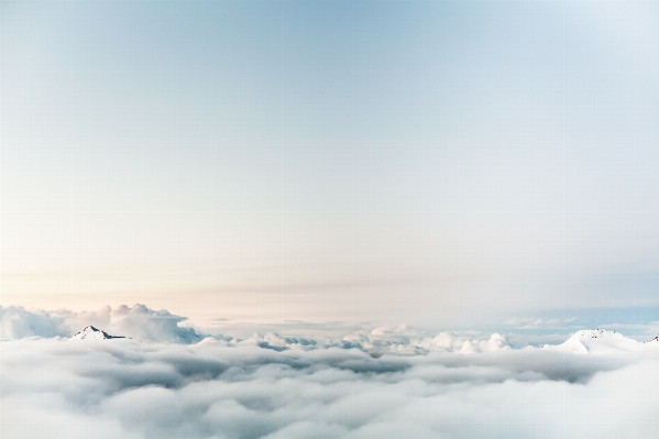 Sea ocean horizon mountain Photo