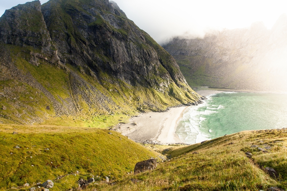 Beach landscape sea coast