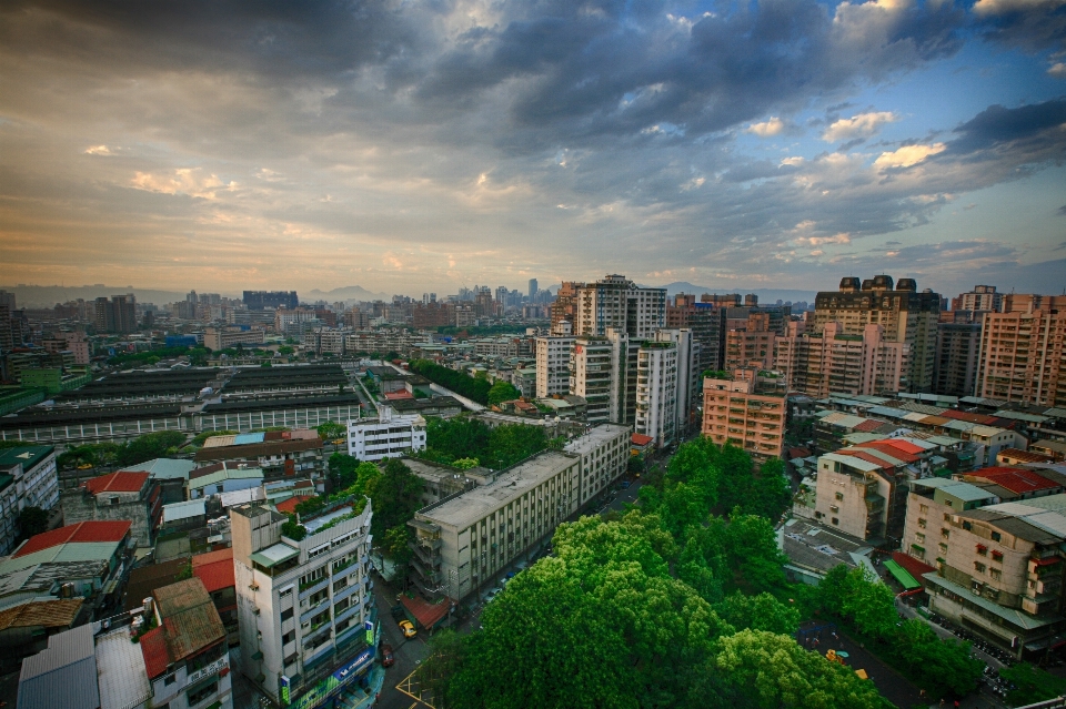 Horizon sky skyline town