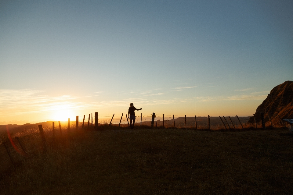 Landschaft meer horizont silhouette