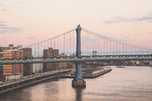 Foto água ponte horizonte lago