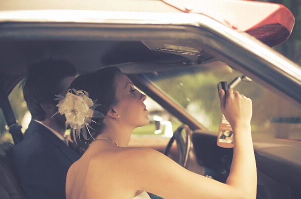 Person car window glass Photo