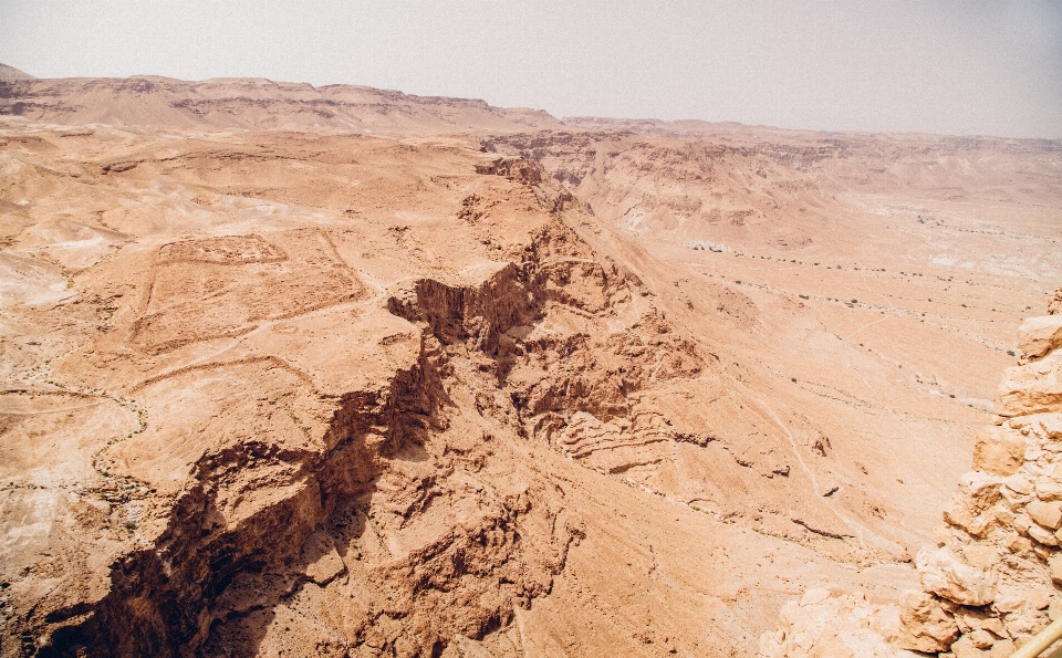 Paisaje arena rock desierto