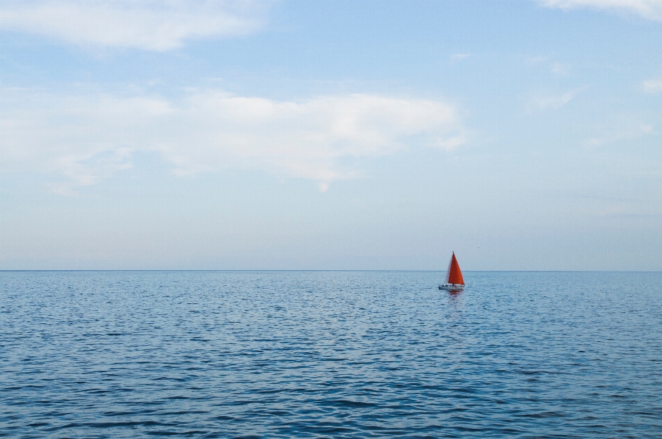 Sea ocean horizon boat