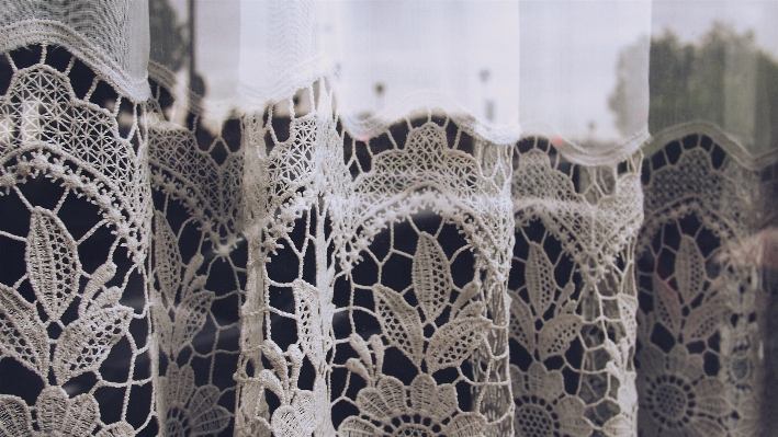 Pattern lace material textile Photo