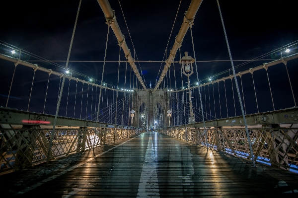 Photo Lumière architecture pont nuit